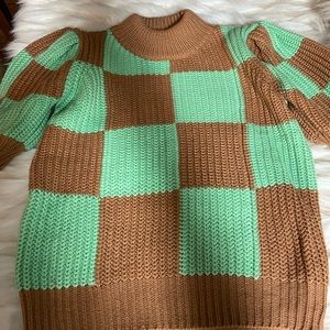 English Factory “Check Pattern Sweater”